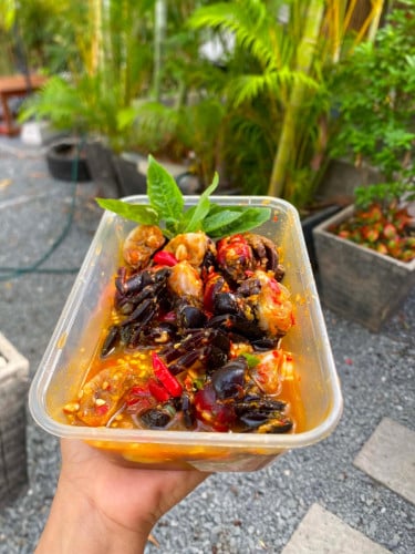 ជ្រក់បង្គារនឹងជ្រក់ក្តាមសេះ រស់ជាតិពិសេស 1ប្រអប់20,000៛