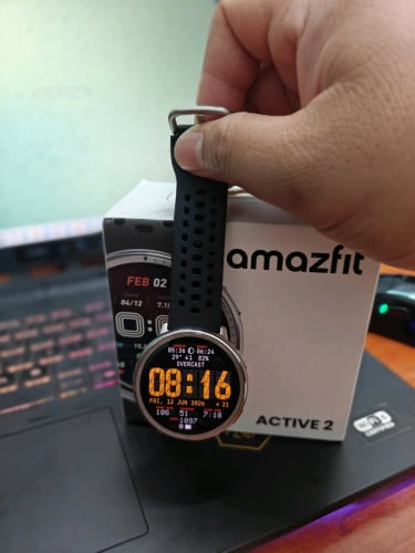 ចង់លក់ Amazfit Active 2 Round 99.99% Full Box ទើបពាក់បានពីរដង
