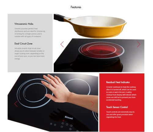 ๐ฅ 70CM 3-Zone Built-In Vitroceramic Hob ๐ฅ
