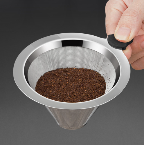 2026 Stainless steel strainer filter Cup funnel hand coffee pot household coffee
