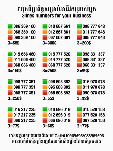 ឈុតពិសេសសម្រាប់អាជីវកម្ម