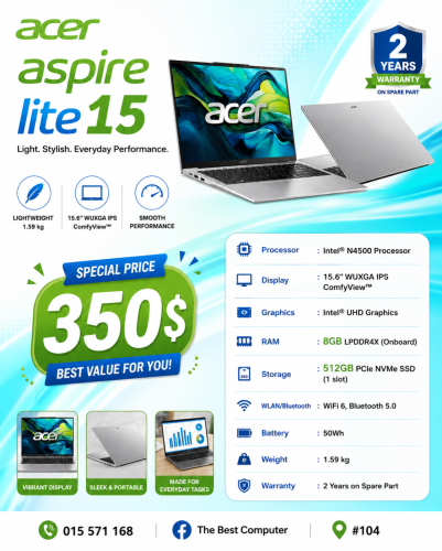 Acer Aspire Lite 15 – $350
