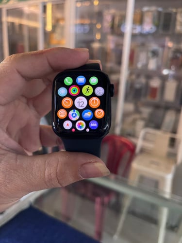 Apple Watch Series7 41mm 99% full set box ស្អាតសំនុំហ្សុីនទាំងអស់តម្លៃល្អណាស់