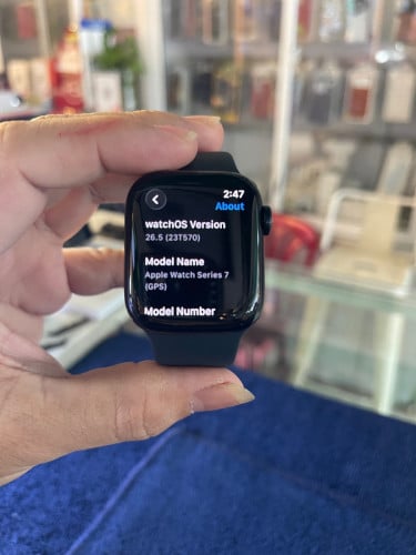 Apple Watch Series7 41mm 99% full set box ស្អាតសំនុំហ្សុីនទាំងអស់តម្លៃល្អណាស់