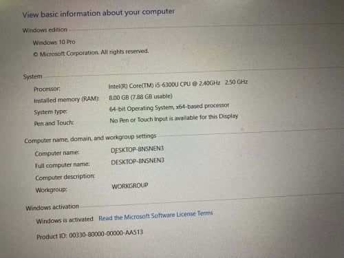 HP ProBook i5 6th Gen | 8GB RAM | 256GB SSD | FHD Display