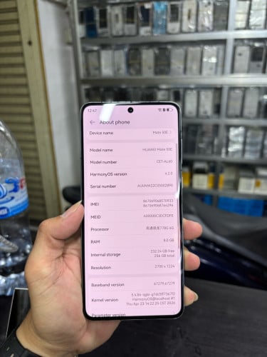 Huawei Mate50E 256G Ram8G Sim2 CH ម៉ាសុីនអេក្រង់ស្រុីនដូរខ្នង
