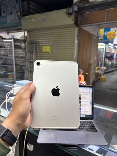 iPad mIni6 64G Sim WiFi សានុំស្រុីន កោងតួរតិច