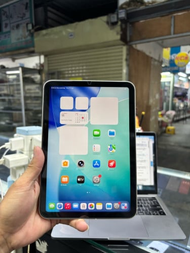 iPad mIni6 64G Sim WiFi សានុំស្រុីន កោងតួរតិច