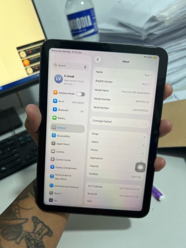 iPad mini6 WiFi 64g នៅស្អាតសនុំស៊ីន ប្រើធ្វើការប្រចាំថ្ងៃ លក់ដូរសារី 260$. ចរចា