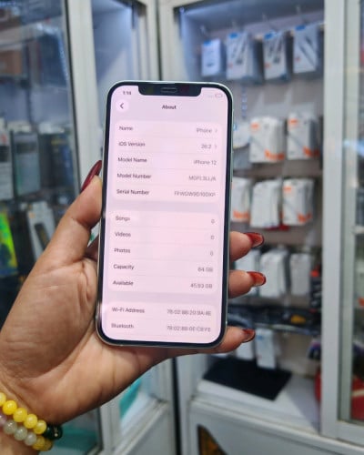 iPhone 12/64GB/LLថ្ម88%តួរស្អាតសុីនសានុំ