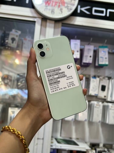 iPhone 12 ទឹកសណ្តែក🍏 LLA 64GB Battery 88% 🔋 តួស្អាត 99% សំណុំហ្សីន អត់ជាប់អី (ធានា1ខែ)