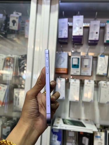 iPhone 12 ពណ៌ស្វាយ 🍏 LLA 64GB Battery 92% 🔋 តួស្អាត 99% សំណុំហ្សីន អត់ជាប់អី (ធានា1ខែ)