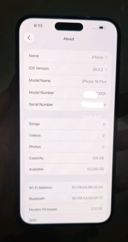 iPhone 16 Plus X/A 128GB
