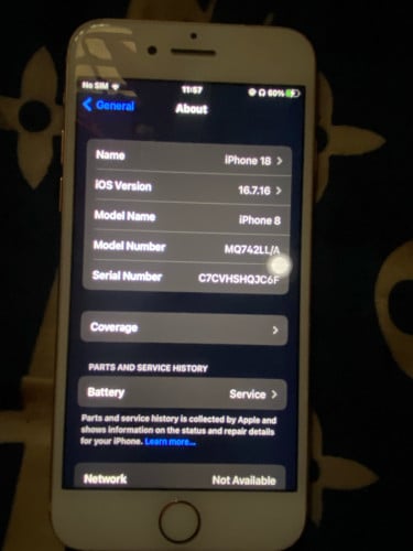 iPhone 8 64Gb សានុំសុីន Scan របស់ប្រេីខ្លួនឯង អត់ជាប់អីទាំងអស់