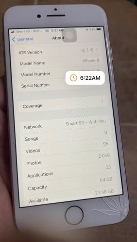 iPhone 8G 64GB លក់តែអញ្ជឹង