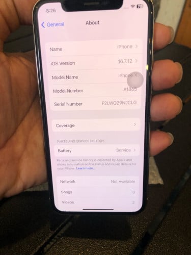 iPhone X 64 នៅសំនំសីនមានស្កេនតួនៅ98%