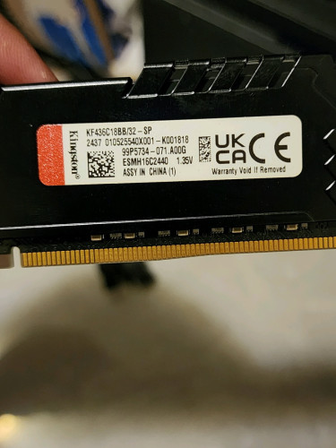 Kingston Fury DDR4 32GB 3600hz overclock 99.99%