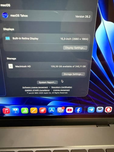 MacBook Air M4 / 15โ / 16 + 256G 99% Midnight color