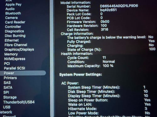 MacBook Air M4 / 15โ / 16 + 256G 99% Midnight color