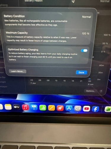 MacBook Air M4 / 15โ / 16 + 256G 99% Midnight color