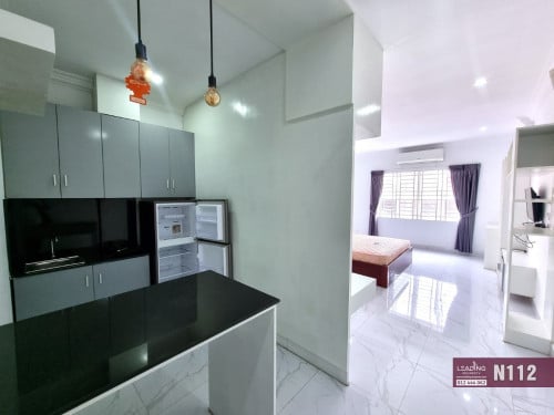 N112 | Western Large Studio Apartment With Elevator For Rent in Toul Sangke