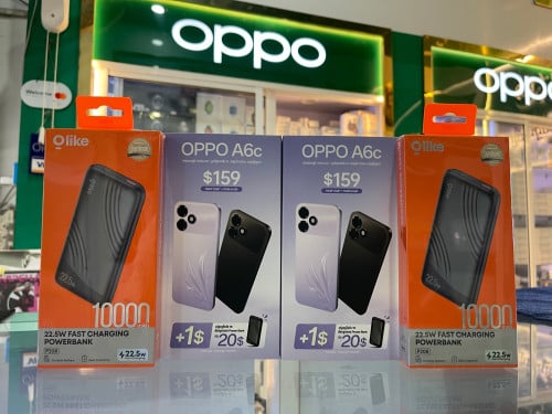 OPPO A6c Ram4G+8G/64GB ថ្មីប្រអប់ធានាក្រុមហ៊ុន1ឆ្នាំថែមជូនការដូពិសេសៗ