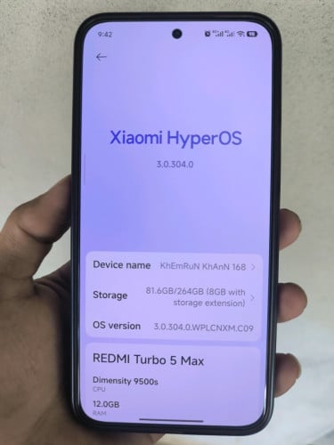 Redmi Turbo 5 max 12-256 black 99% Full set