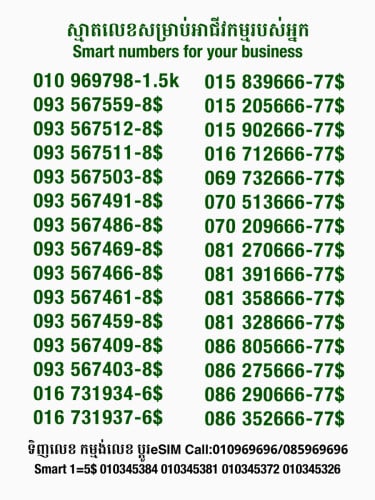 Smart លេខសម្រាប់អាជីវកម្ម