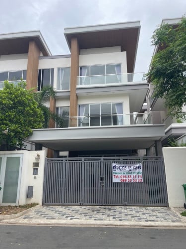 Twin Villa for Rent at Borey Orkide Pochentong