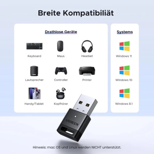 UGREEN USB Bluetooth 5.4 Adapter 45134