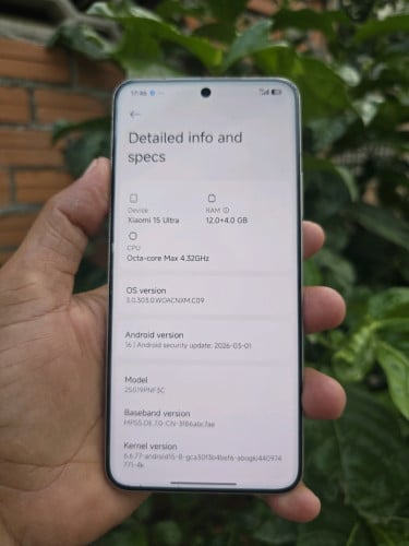Xiaomi 15 Ultra 12g/256g_CH(វៃដូរបាន)👉$575