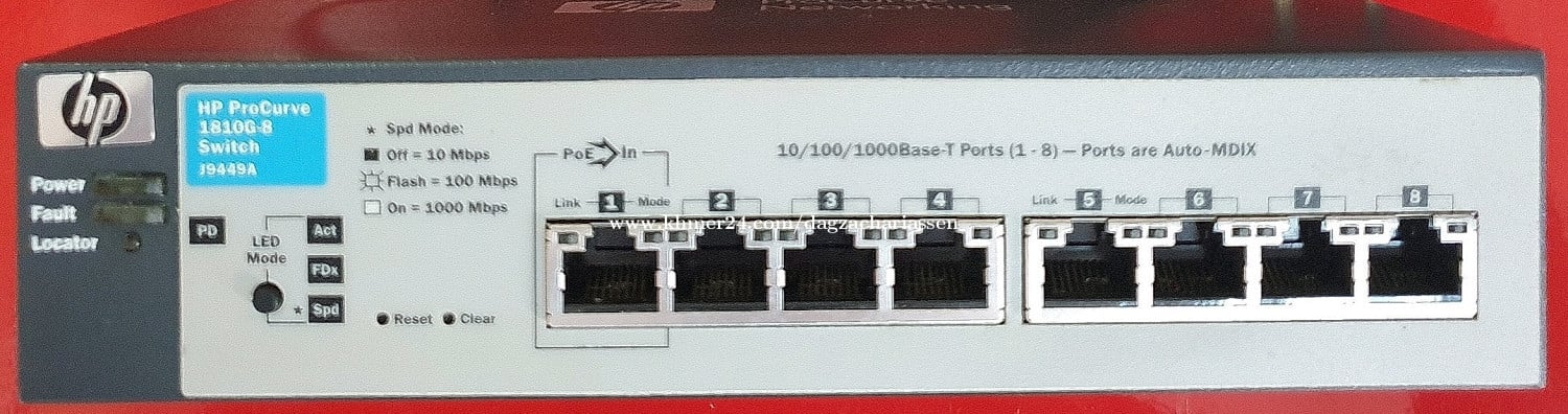 Faster data transfer photo/video/gamer high quality, metal case, HP L2 Procurve gigabit switch