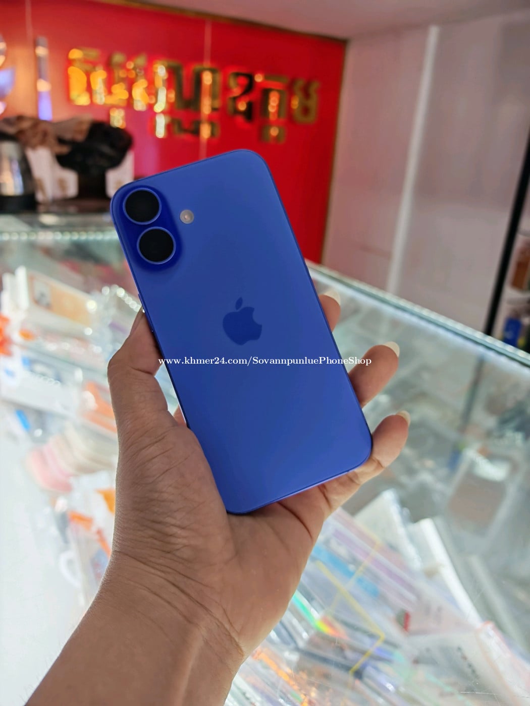 Iphone16 Xa sim1 +Esim 256G ថ្ម97% ស្អាត99%ធានាសុំនុំហ្សីន