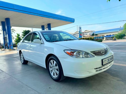 លក់ 10500 ចរចា Today Camry 03 LE ABS កៅអីចុច លឿងក្នុង ឡានស្អាត 069688668