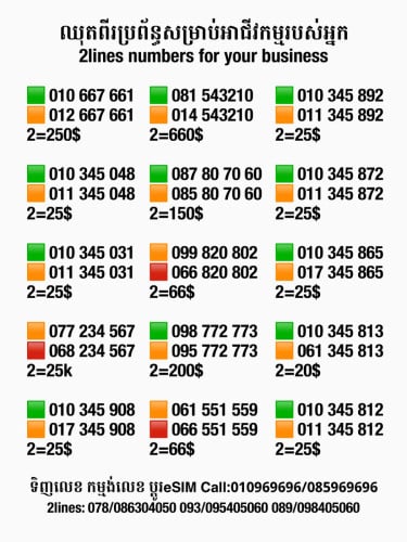 ឈុតពិសេសសម្រាប់អាជីវកម្ម