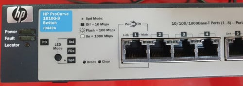 Faster data transfer photo/video/gamer high quality, metal case, HP L2 Procurve gigabit switch