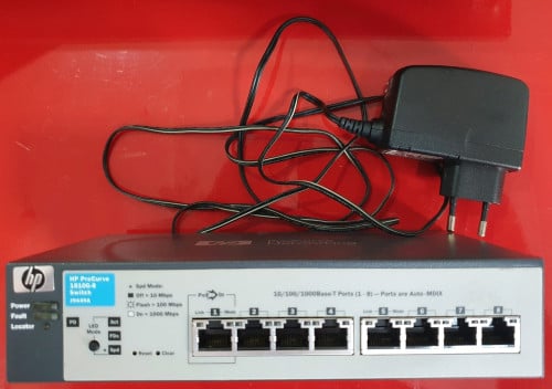 Faster data transfer photo/video/gamer high quality, metal case, HP L2 Procurve gigabit switch