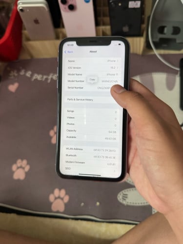 iPhone 11 64GB អេក្រង់សុីន ស្គេនមុខ តម្លៃ 100$