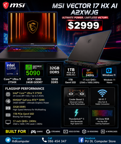Laptop MSI RTX 5090