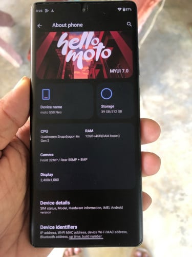 Motorola s50 NEO 5G 12+4/512g