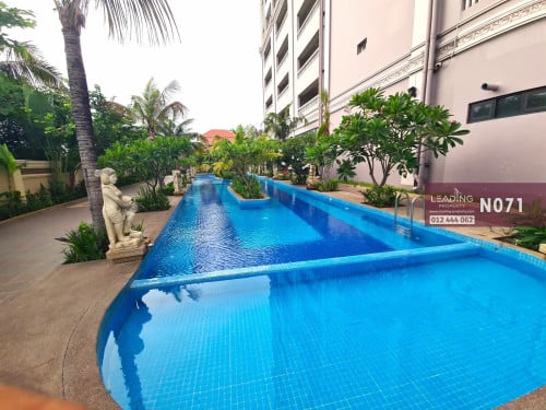 N071 | Gym and Pool, 1 Bedroom Apartment For Rent in Chroy Changva