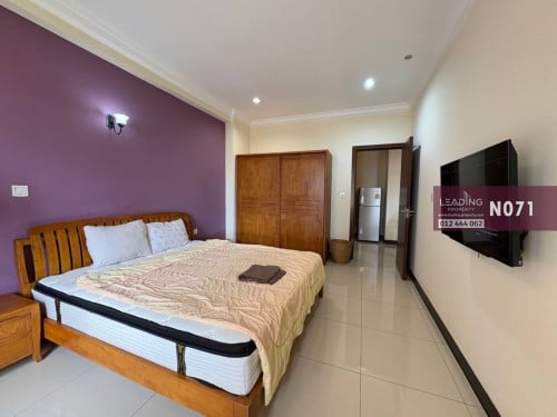 N071 | Gym and Pool, 1 Bedroom Apartment For Rent in Chroy Changva
