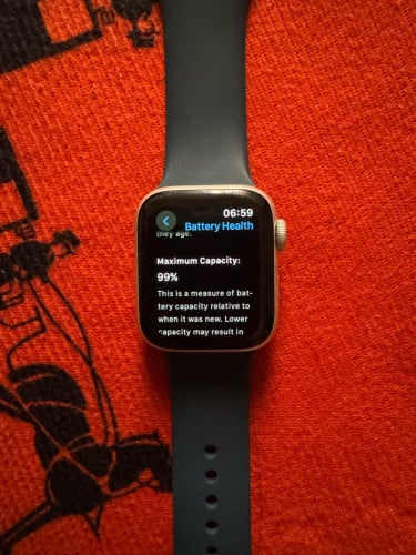 Price 110$ Apple Watch s5-40mm Conditions 98.99% Battery Health 99%