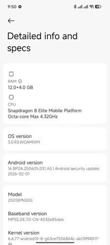 Xiaomi 15 Ultra Ram12G+256GB Global FW តួស្អាត 99% បញ្ចាក់ដានអេក្រង់តិច