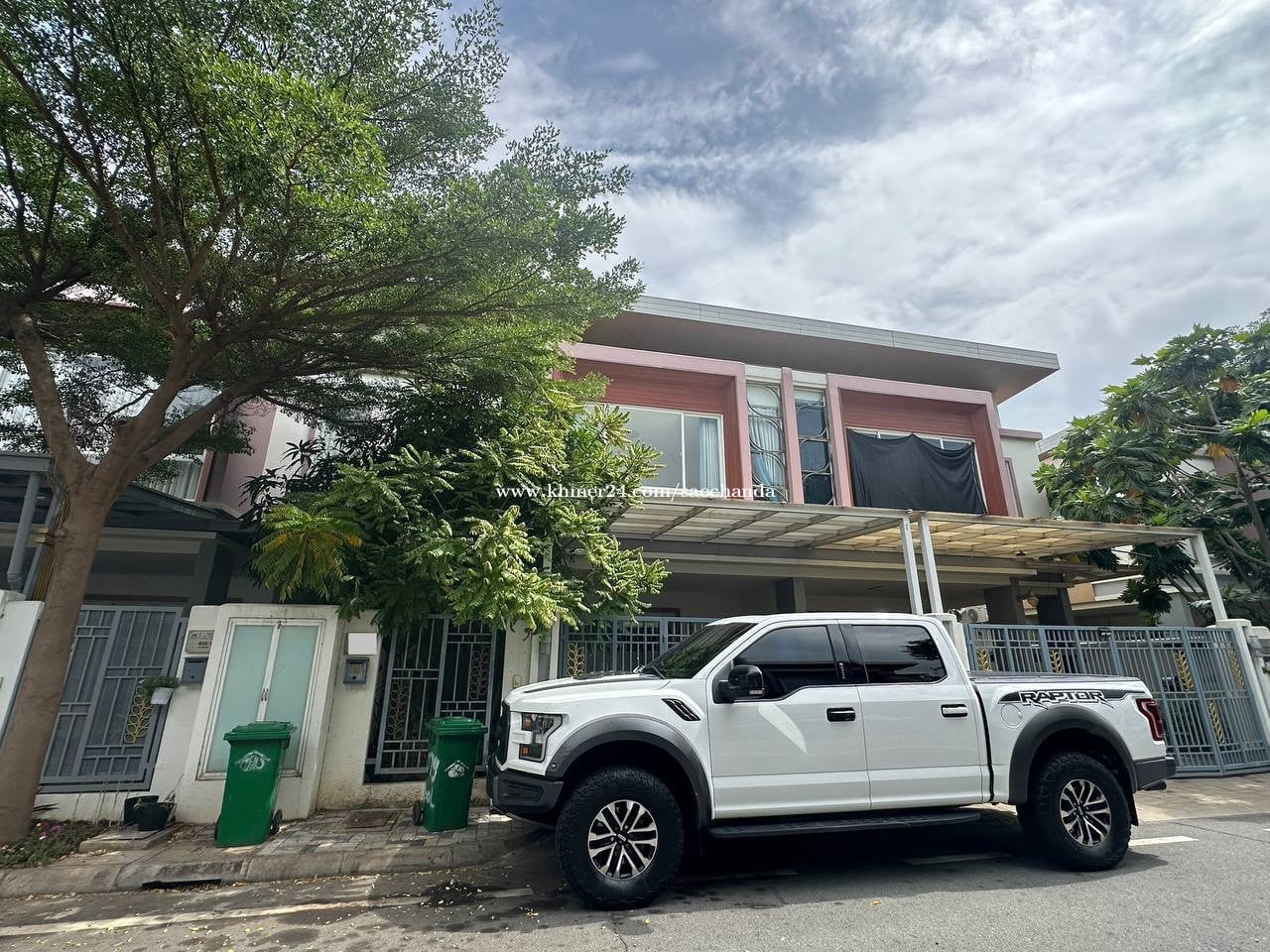Link house for rent at Borey Orkide Chroychangva 6A