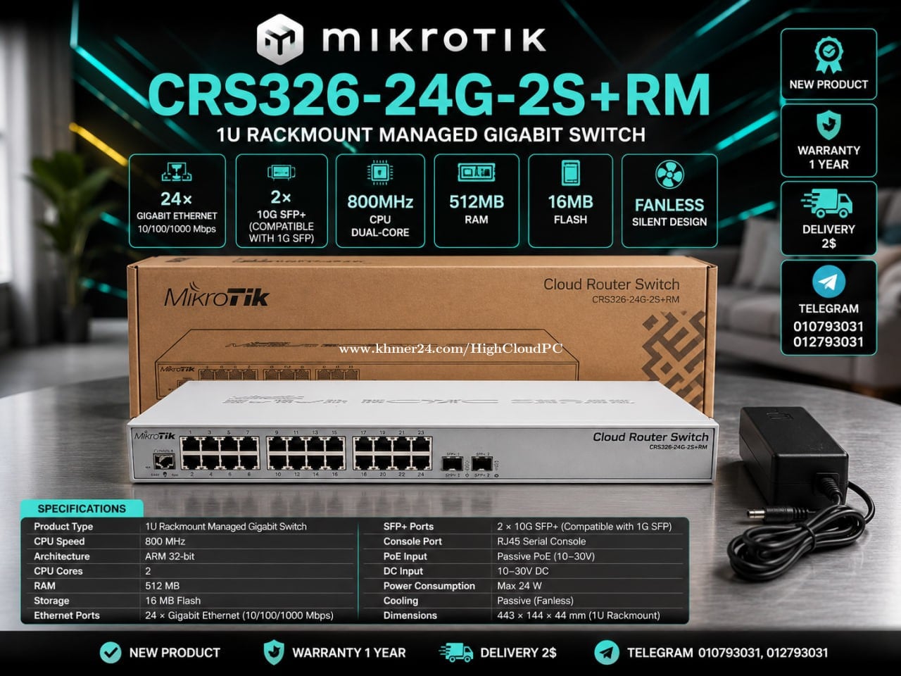 MikroTik L009UiGS-2HaxD-IN Wi-Fi 6 Router | 8 Gigabit LAN price $149.00 ...