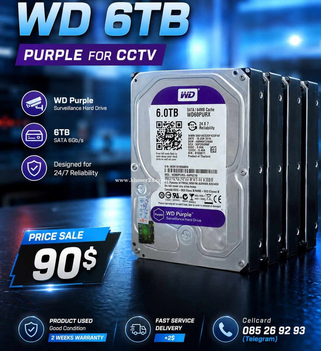 Seagate SkyHawk HDD 6TB for CCTV / PC | Hard Disk Camera Storage