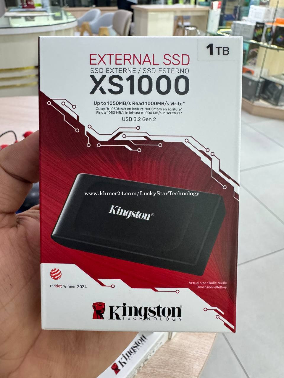 External SSD Kingston XS1000 1TB (New 100%) Free: mesh drawstring pouch ...
