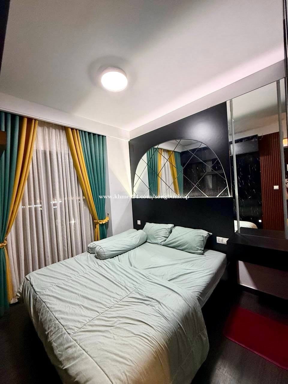 🏙️ Condo R&F 60m for rent price $280.00 in Chak Angrae Kraom, Mean Chey ...