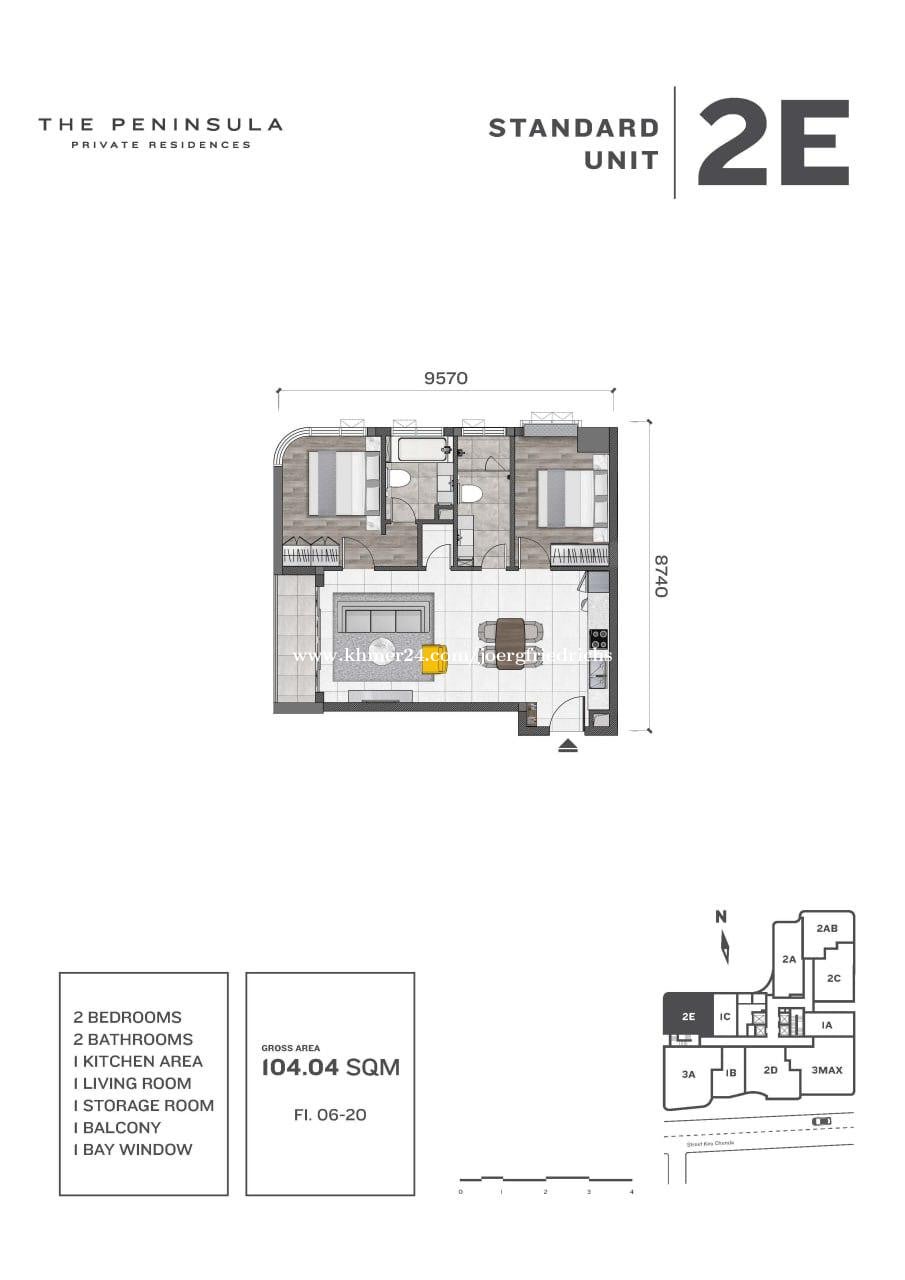 The Peninsula: 2 bed, 2 bath Condo fully furnished/equipped